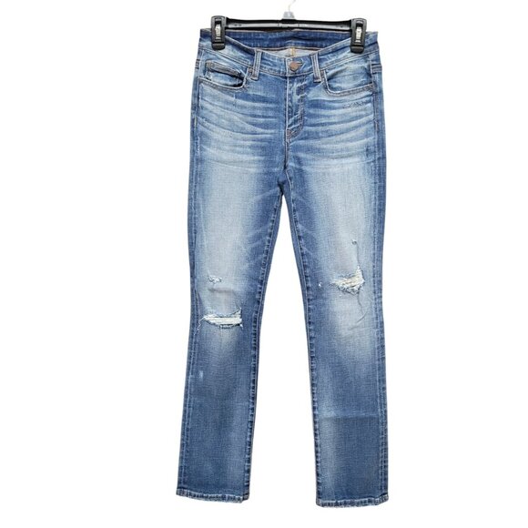 Buckle BKE Jeans Size 27X30.5‎ Mid Rise Skinny Distressed Stretch Distressed NEW - Picture 1 of 16